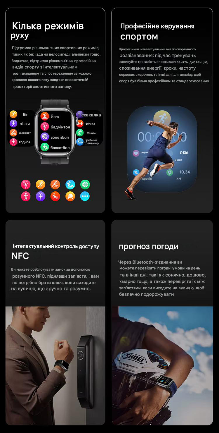 Смарт-часы Lemfo TK66 с манжетой для измерения давления, ЭКГ и AMOLED дисплеем